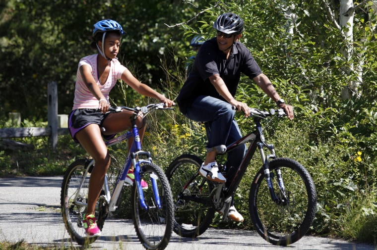 Image: President Obama Vacations With Family On Martha's Vineyard